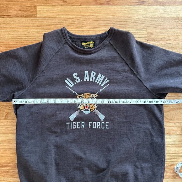 The Real McCoy's U.S. Army Tiger Force Half Sleeve Sweatshirt Large - Picture 5 of 9